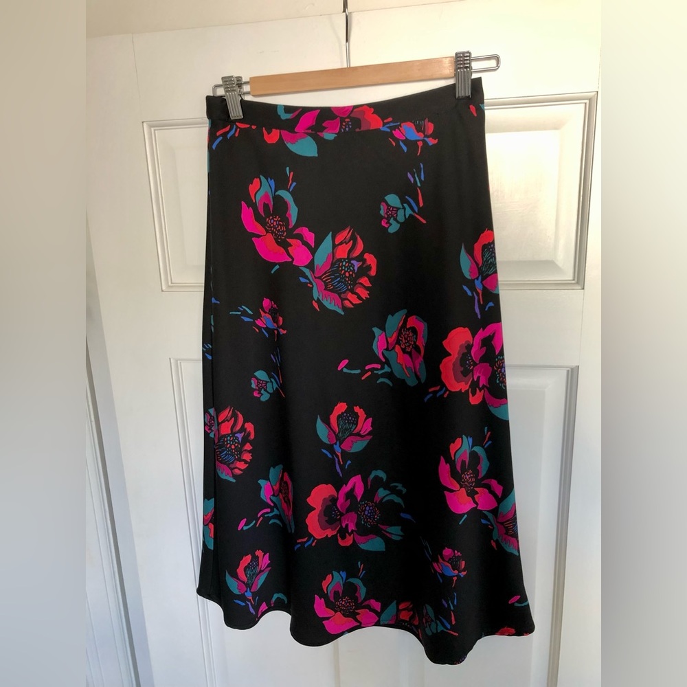 J Crew Factory floral midi skirt
